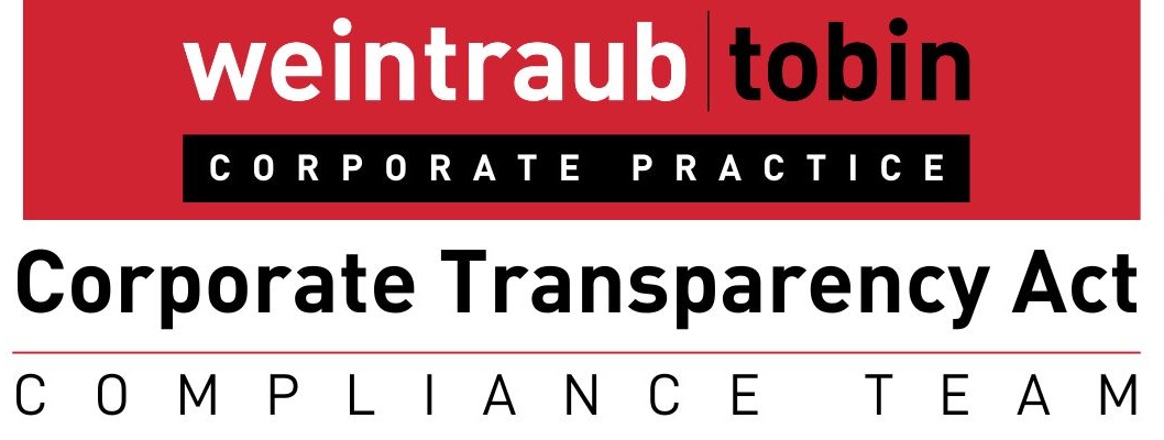 Corporate Transparency Act - Weintraub Tobin